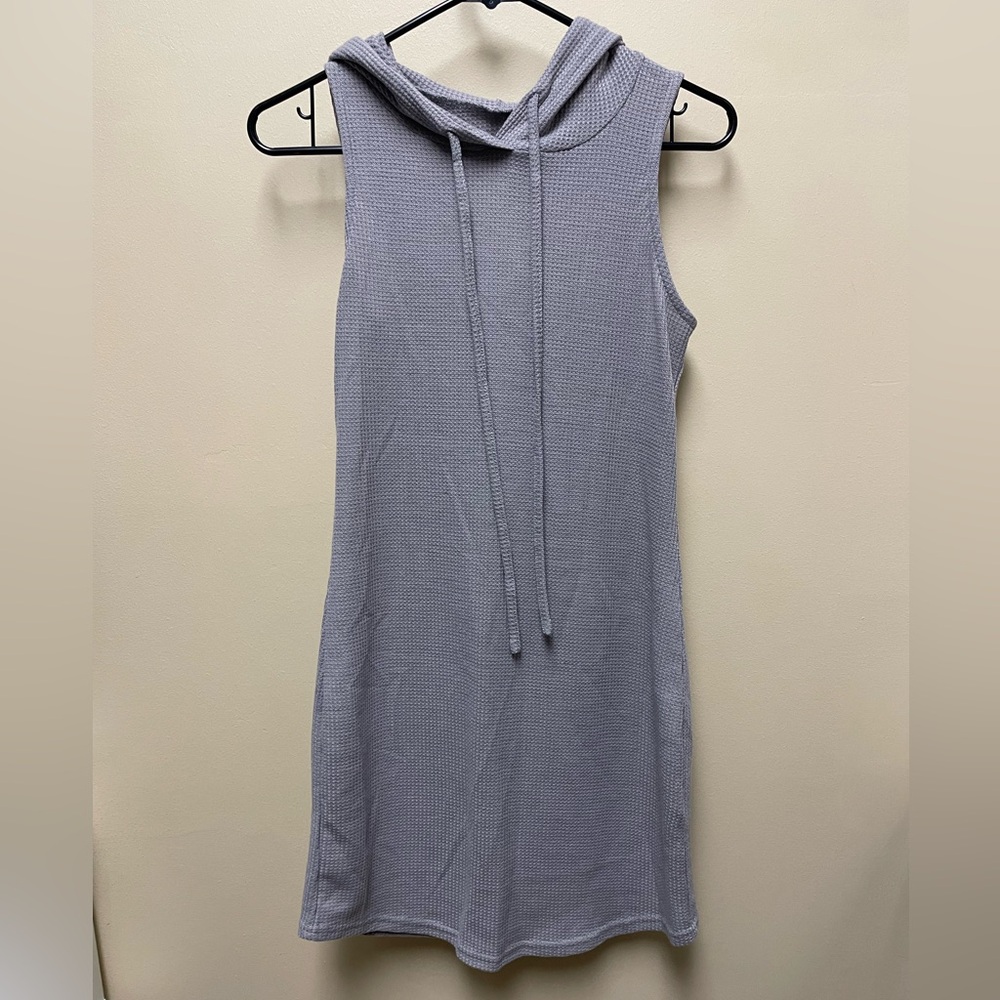 Sleeveless Hooded Knit Dress